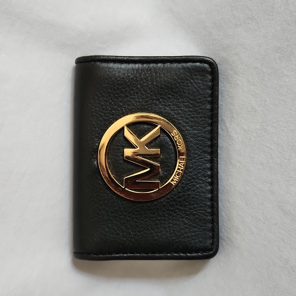 MK Michael Kors Pebble Leather Card Wallet - Picture 1 of 12